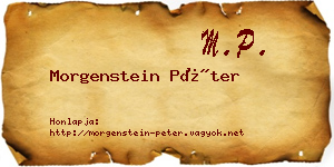 Morgenstein Péter névjegykártya